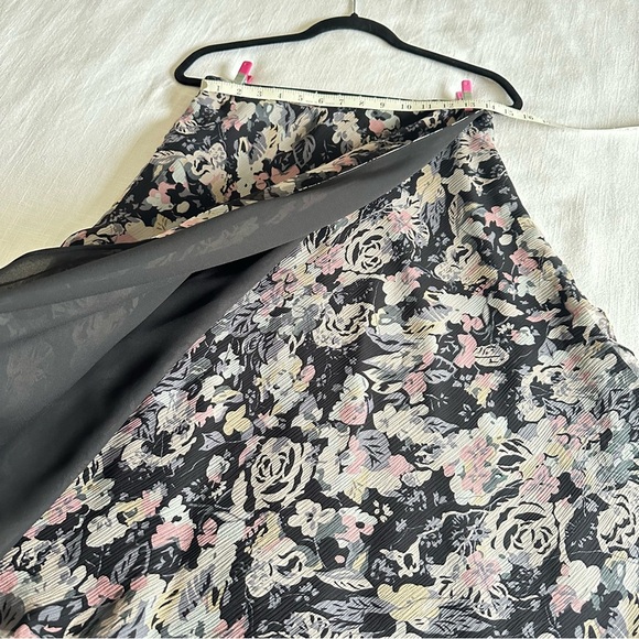 Vtg NWT Charter Club Y2K Silk Floral  Wrap Skirt Womens Sz 10 Office Corpcore - Picture 5 of 14